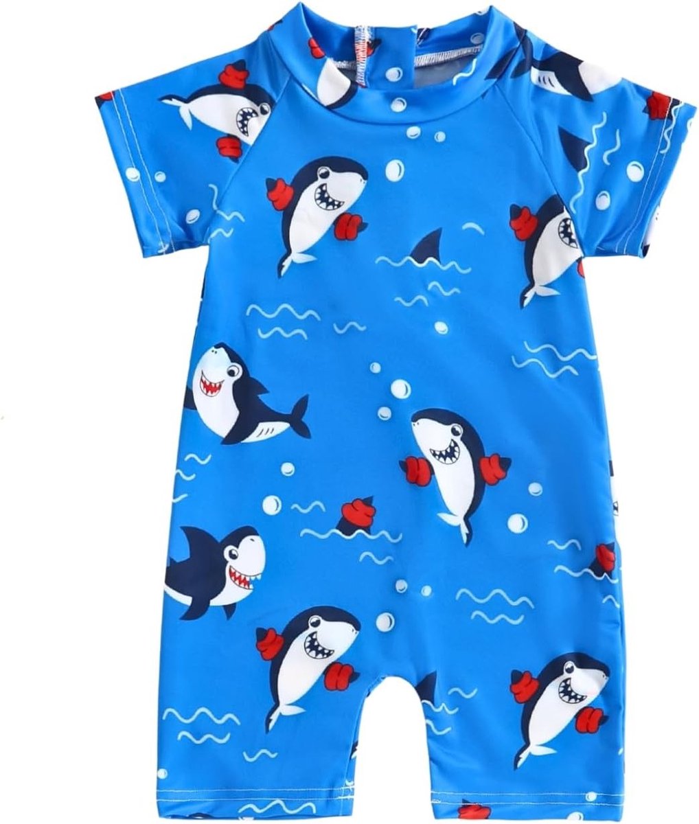 Eéndelige zwempak voor pasgeborenen met rits, zonbescherming en comfortabele strandoutfit voor kinderen