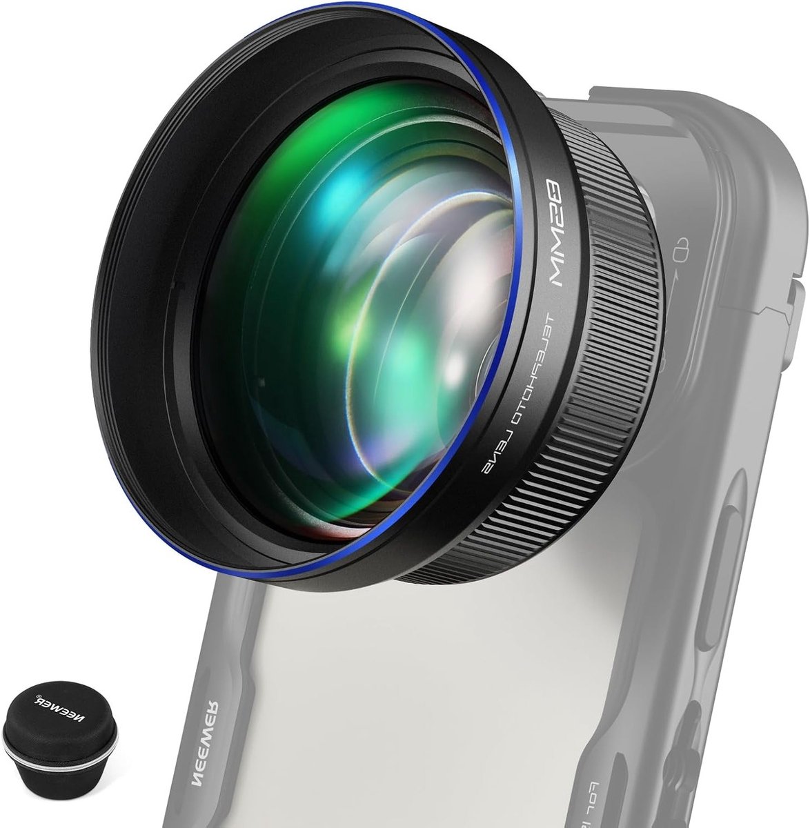 Telelens voor 85mm Smartphones met 2.5x Vergroting en 17mm Draad, Geschikt voor iPhone en Samsung Accessoires