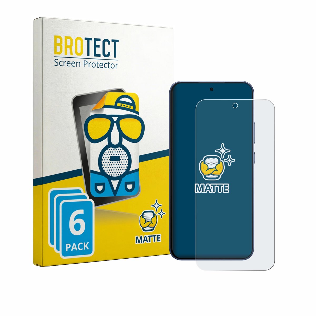 BROTECT - Screenprotector voor Oppo F33 Pro - Folie Beschermfolie matte 6 Stuks