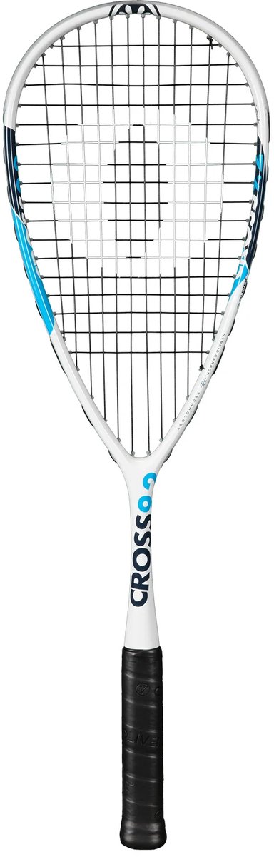Oliver Cross 9.2 squashracket - wit / blauw - power