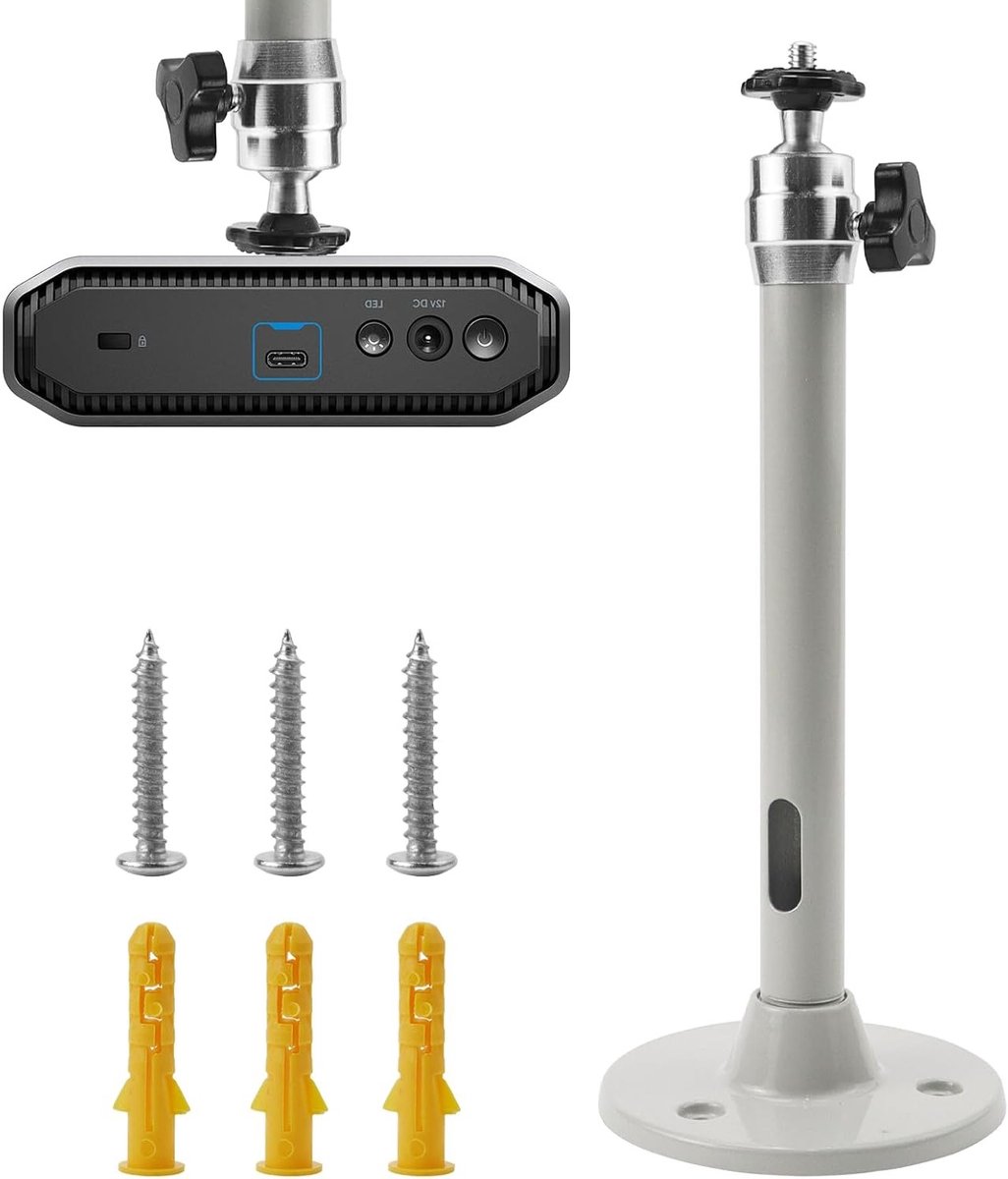 Universele projectorhouder voor plafondmontage - Mini beamer plafondsteun en wandbeugel voor projectoren, 22.5 cm verstelbaar