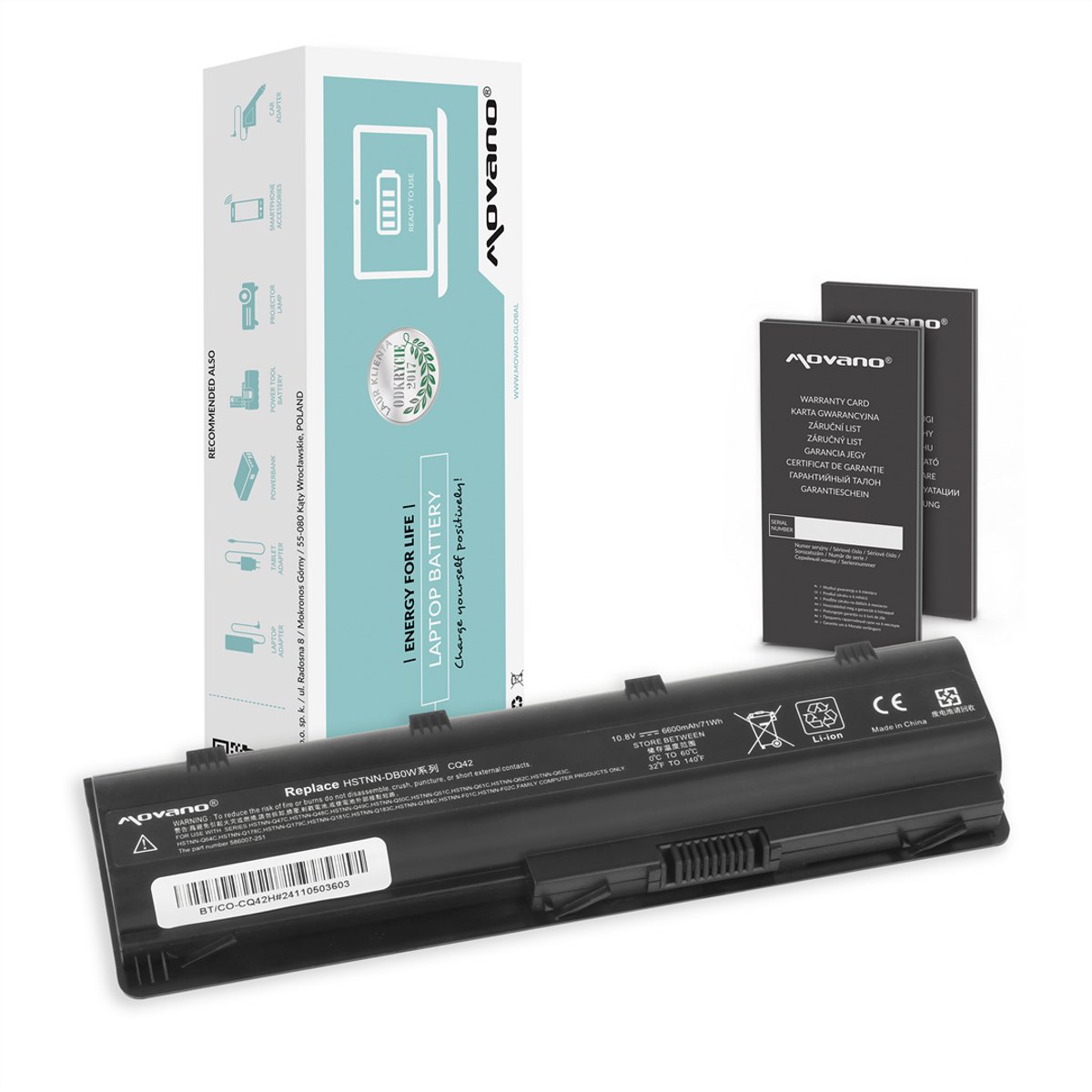 Movano - Bateria - HP 240 250 255 - 6600mAh