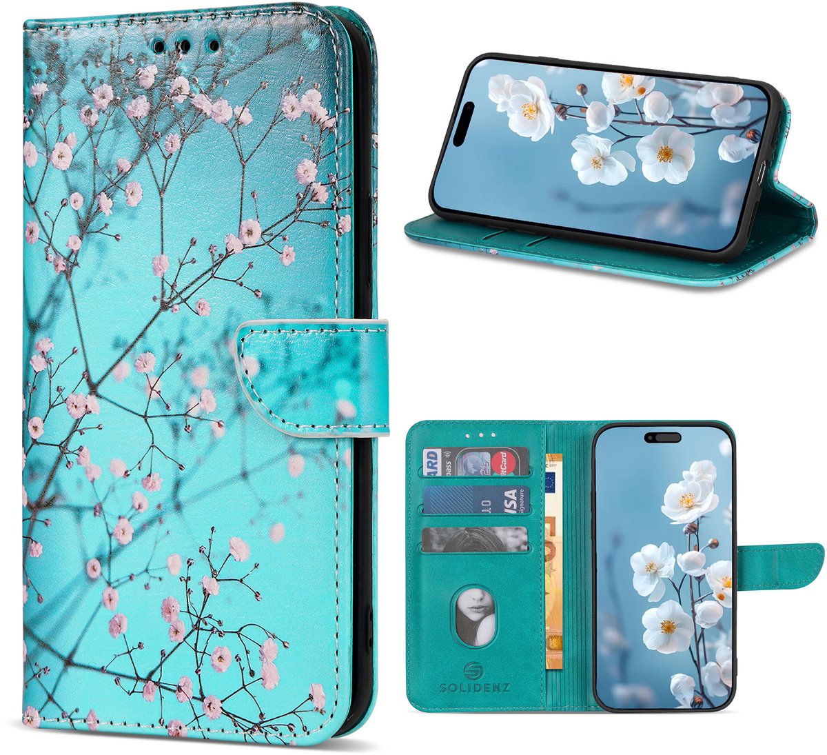 Solidenz hoesje - Geschikt voor Apple iPhone Air - Bookcase - Sierkers