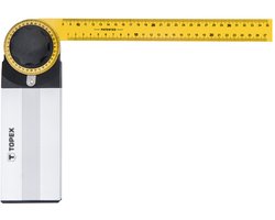 Topex - Instelbare Kątomierz - 350 x 210 mm - Aluminium Handvat