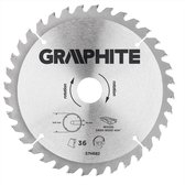 Graphite 57H682 Cirkelzaagblad voor Hout 205mm, Asgat 30mm, Tanden 36, Dikte 3,2, Vulringen 16/20/25, TCT