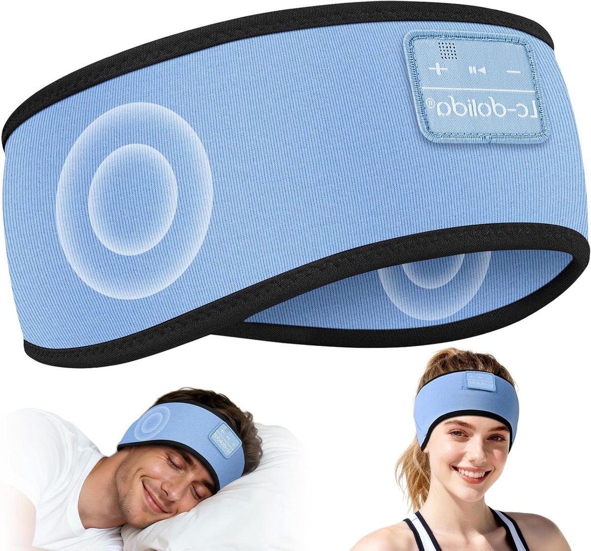 Draadloze Bluetooth hoofdtelefoon met 15 uur batterijduur en comfortabele pasvorm voor muziek en bellen