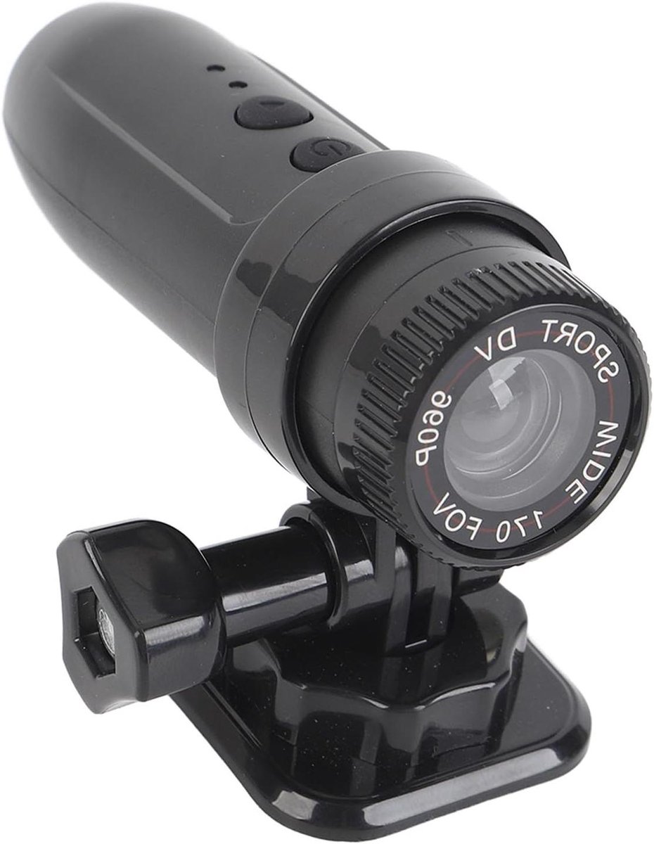 Motorfietshelmcamera - Sportcamera Fiets - Actie Opnemen - 170 Graden Groothoek - 1280 x 960 - Zwart