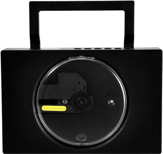 CD speler-Draagbare Verticale CD Speler met Bluetooth - Externe DVD Brander-Wandmontage & Desktop Design - 0-180° Verstelbare Standaard -Wit — afbeelding 2