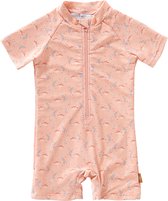 Fresk UV Zwempak 74 - Sneldrogende Zwemkleding voor Kinderen - UPF 50 - Zwempak voor Meisjes - Zwempak met Korte Mouwen - Roze - Mimosa