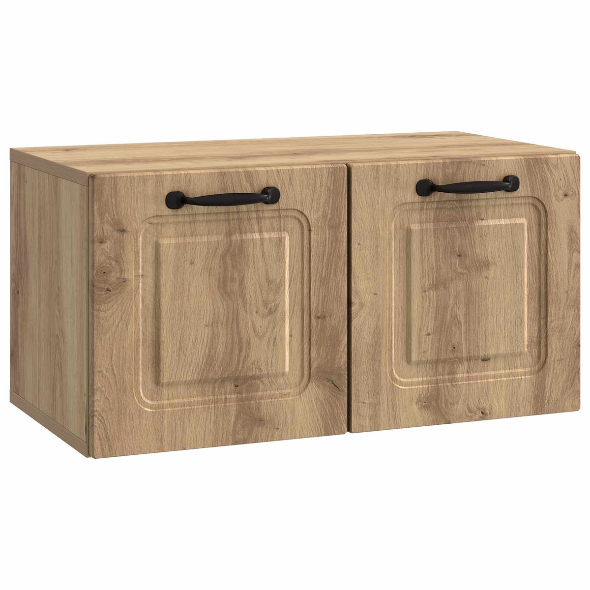 vidaXL - Wandmontage - TV-kast - 59,5 - x - 31 - x - 30 - cm - Artisanaal - eiken