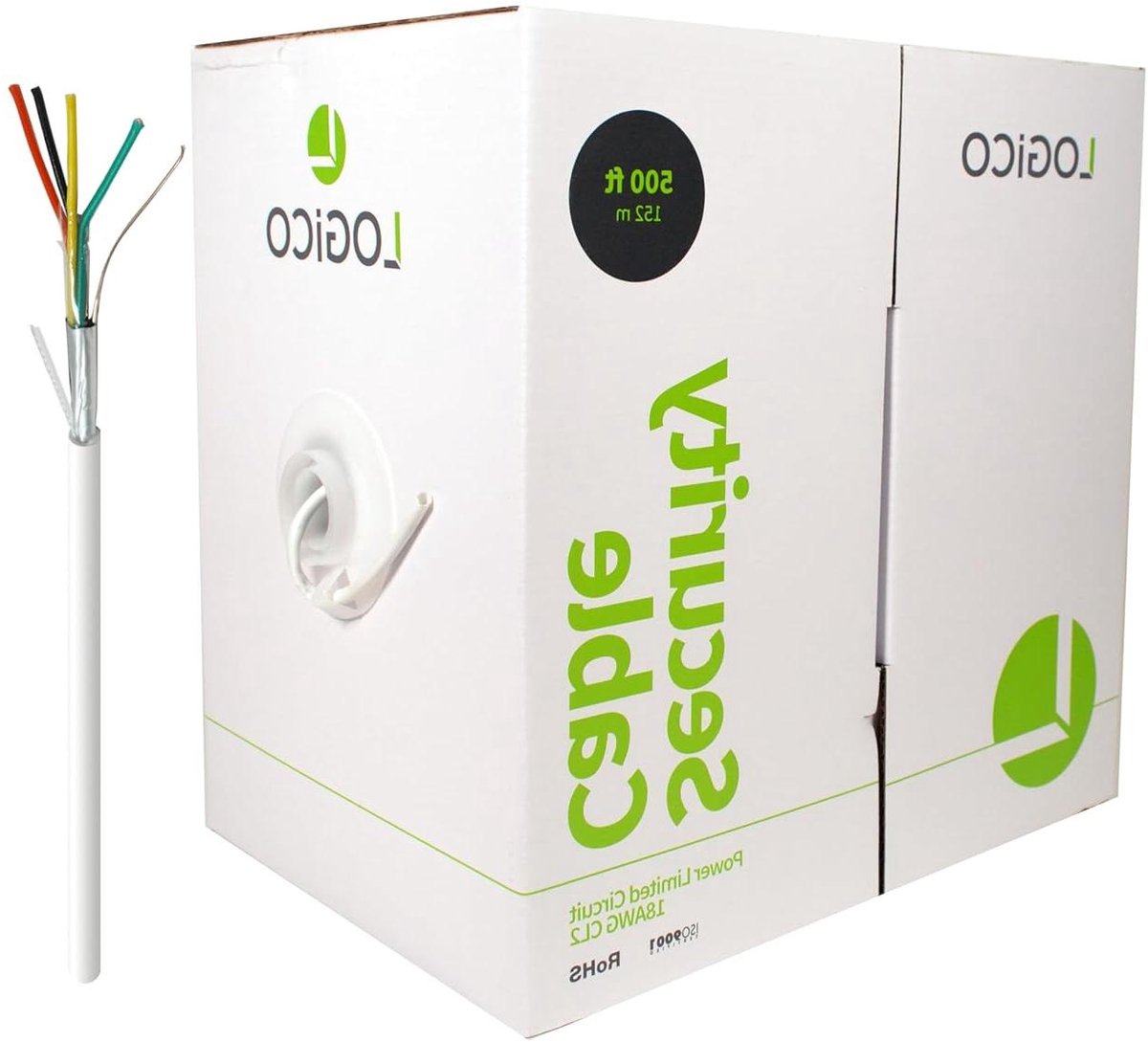 Beveiligingsdraad Alarm - Inbraakalarm Kabel - Systeem Installatie - Afgeschermd Tegen Interferentie - 500 Ft - Wit