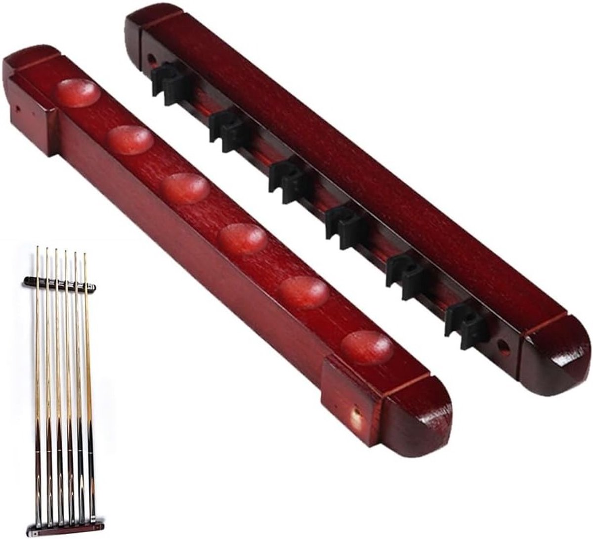 Houten Wandmontage Poolstick Rack voor Billiard Sticks - Stijlvolle Cue Houder voor Thuisgebruik