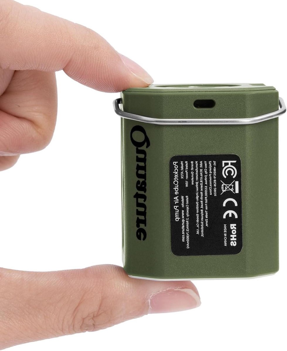 Mini Luchtpomp - Draagbare Pomp - Kamperen en Reizen - 3-in-1 met LED - 45 Gram - Groen