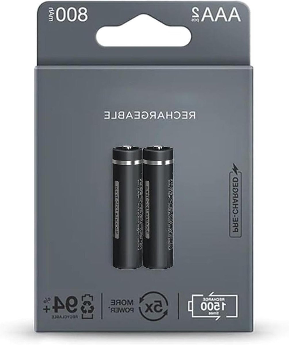 Oplaadbare Batterijen - AAA Accu's - Apparaten Voeden - Voorgeladen en Zelfontladend - 850 mAh - Zilver