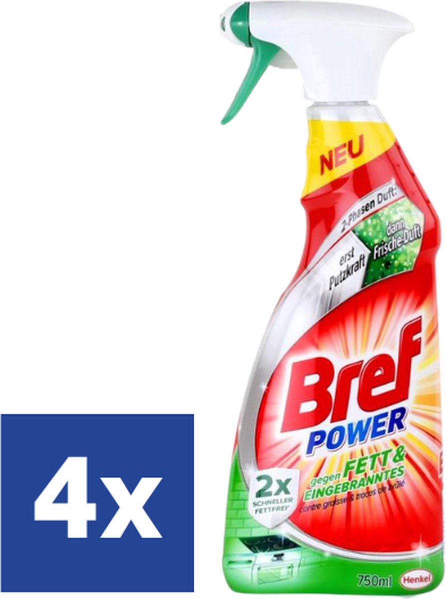 Bref Ontvetter Spray - 4 x 750 ml