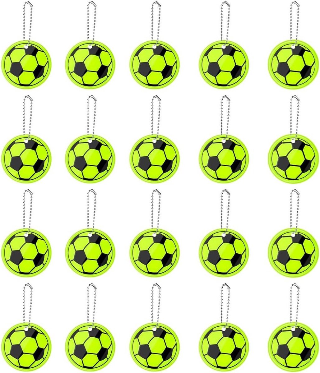 Reflecterende Hangers voor Veiligheid en Zichtbaarheid - 20 Stuks voor Schooltassen, Kleding en Sleutels - Ideaal voor Sport en Buitenactiviteiten