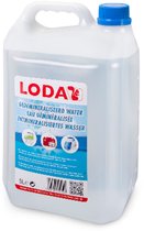 LODA - GEDEMINERALISEERD WATER - 5 Liter - Demi Water - Strijkwater - Accu Water - Osmose Water