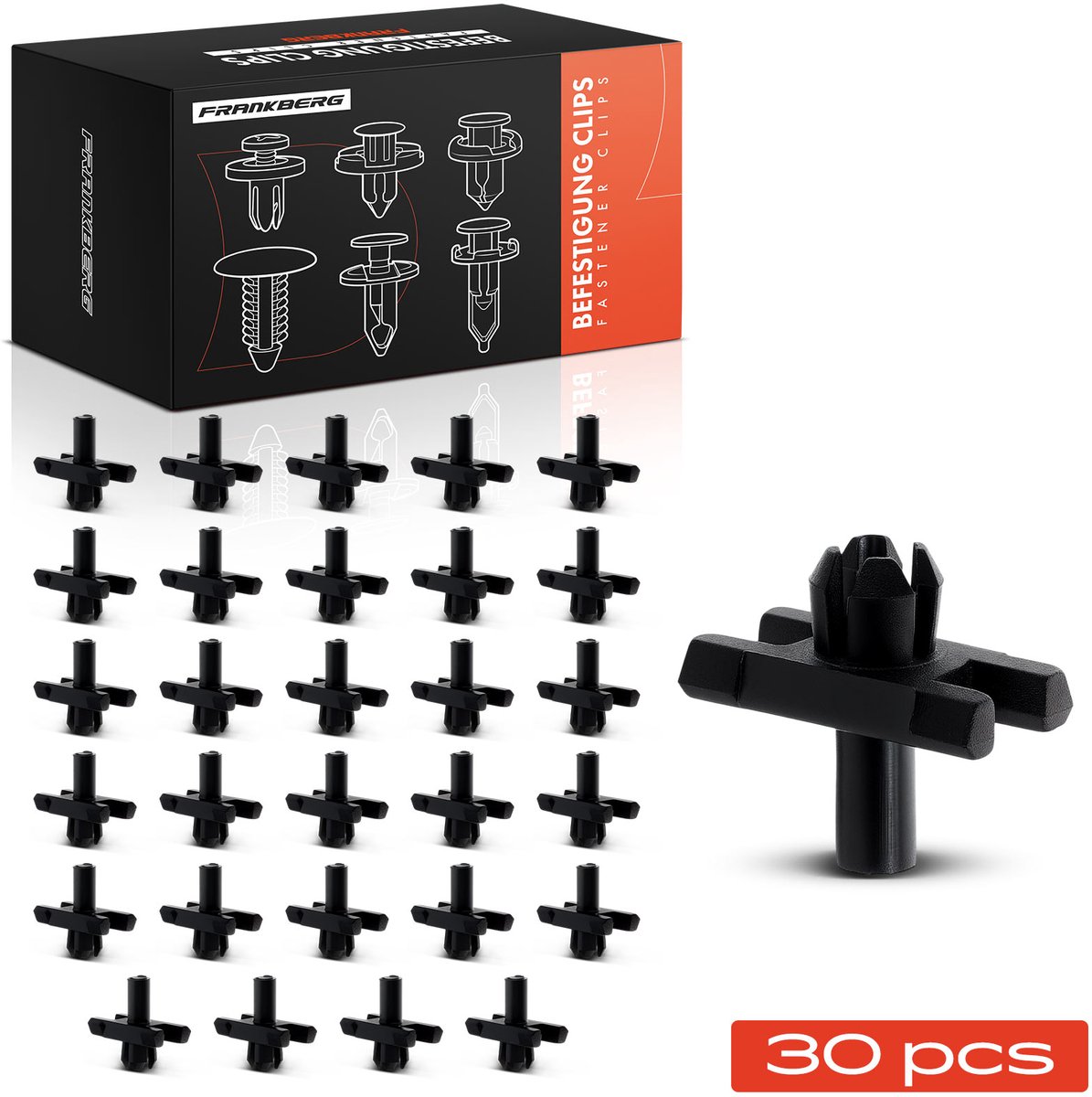 Frankberg 30x Bevestigingsclips voor BMW E3 E9 E21 E30 E46 E90