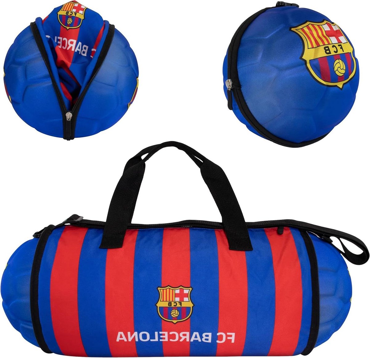Plunjezak - Sporttas Gymtas - Sporten Trainen - Opvouwbaar tot voetbal - 62 cm uitgeschoven - Blauw