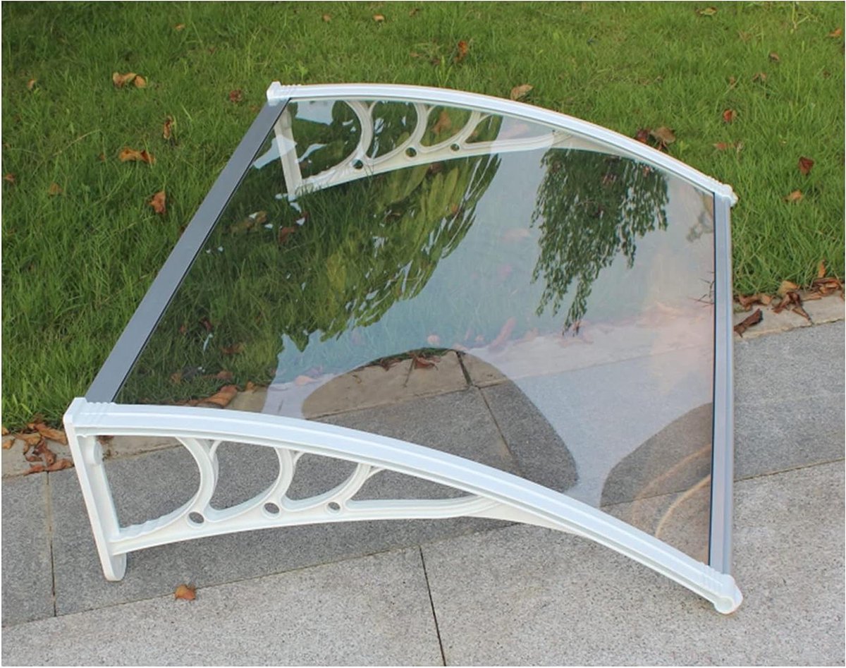 Regenbescherming Deur - Luifel Veranda - Buiten beschermen - Polycarbonaat Holle Vel - 60x60cm - Transparant