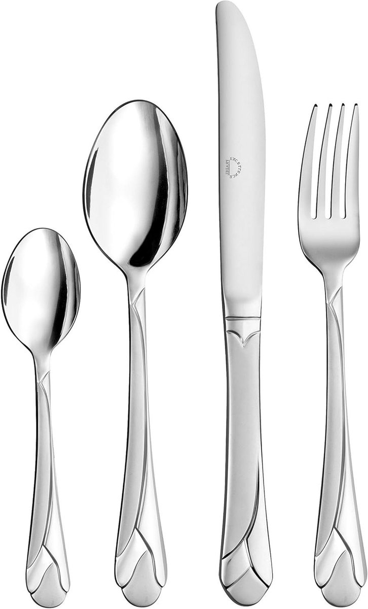 Bestekset 84-Delig - Servies Set - Tafel Dekken - Houten Lade Inclusief - 84 stuks - Meerkleurig