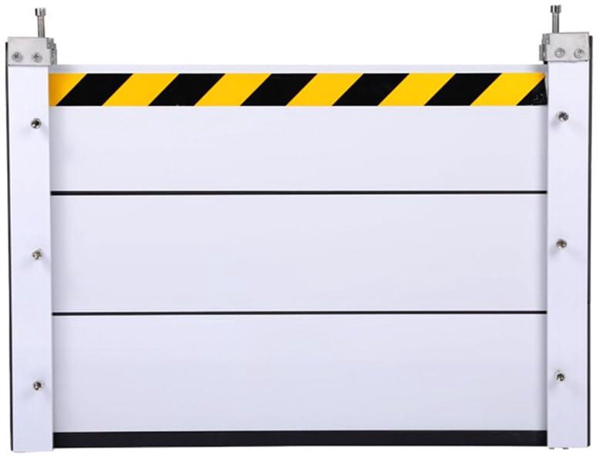 Mobiele Deur Barrière - Waterkerende Wand - Overstroming Voorkomen - Aluminiumlegering Constructie - 80x120CM - Zwart Geel