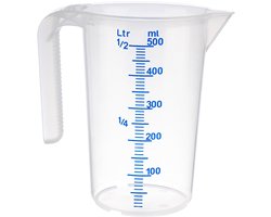 APS Maatbeker - Mengbeker - Vaatwasserbestendig - Kunststof - 0,5 Liter - Voor Horeca - H 14 cm - Ø 9