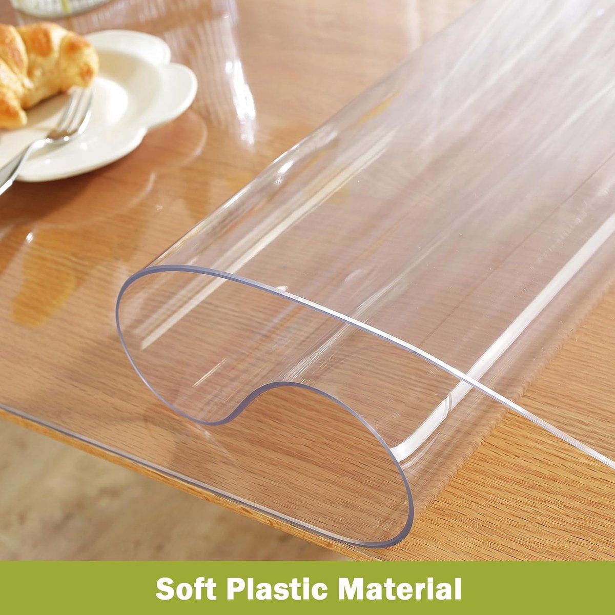 Tafelbeschermer - Tafelkleed Plastic - Tafel Beschermen - 1.5mm Dik - 45x180 cm - Transparant
