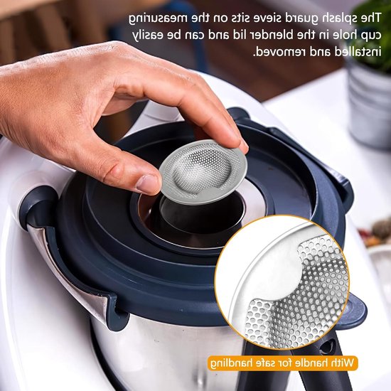 4-delige Mix-Slider Splash Guard Filter voor Thermomix - RVS Vervangingsaccessoires voor TM6, TM5 en TM31 met Verbeterde Functionaliteit — afbeelding 4