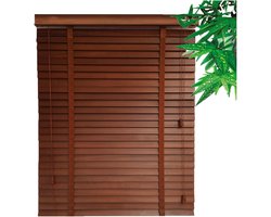 Houten Jaloezieën - Venetiaanse Luiken - Raam Decoratie - Natuurlijk Hout - 80x240cm - Niet gespecificeerd