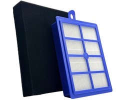 Fixem stofzuiger filter set HEPA H12 LX7 LX8, geschikt voor AEG Electrolux 1184255014 9001677682 - schuimfilter uitblaasfilter EFH12 FC8031