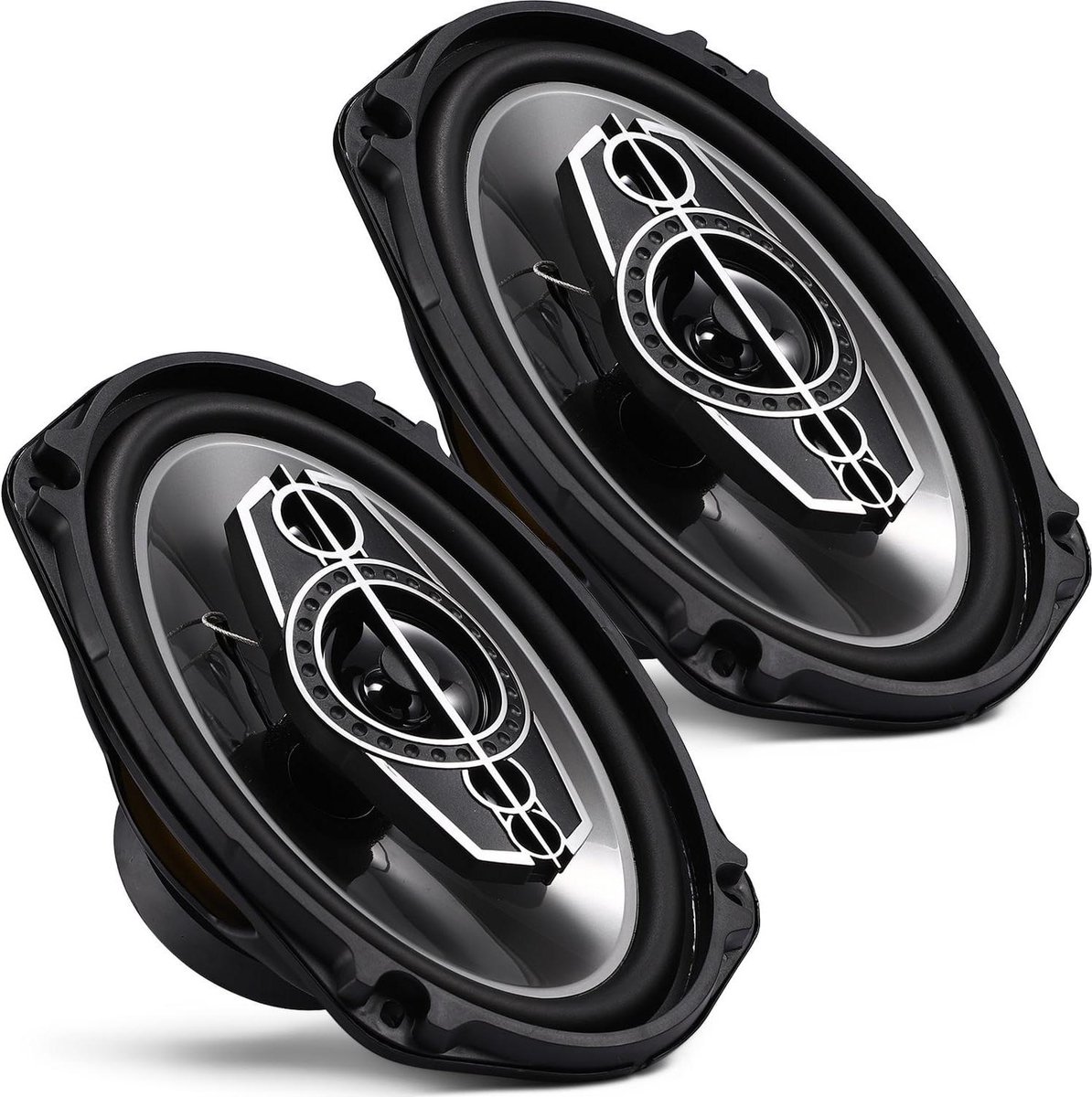 Autoluidsprekers - 5-weg speakers - Auto audio - Krachtig geluid - 6x9 inch - Zwart