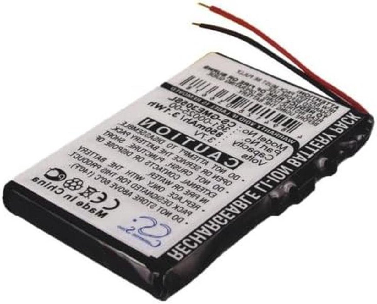 Batterij - Accu - GPS Navigatie - Vervangende Batterij - 850mAh - Zwart
