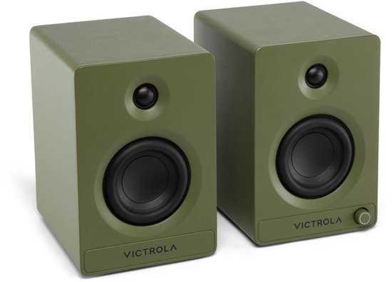 Victrola Tempo Bluetooth Bookshelf Speaker Groen (VPS-400-GRN) van Victrola — afbeelding 3
