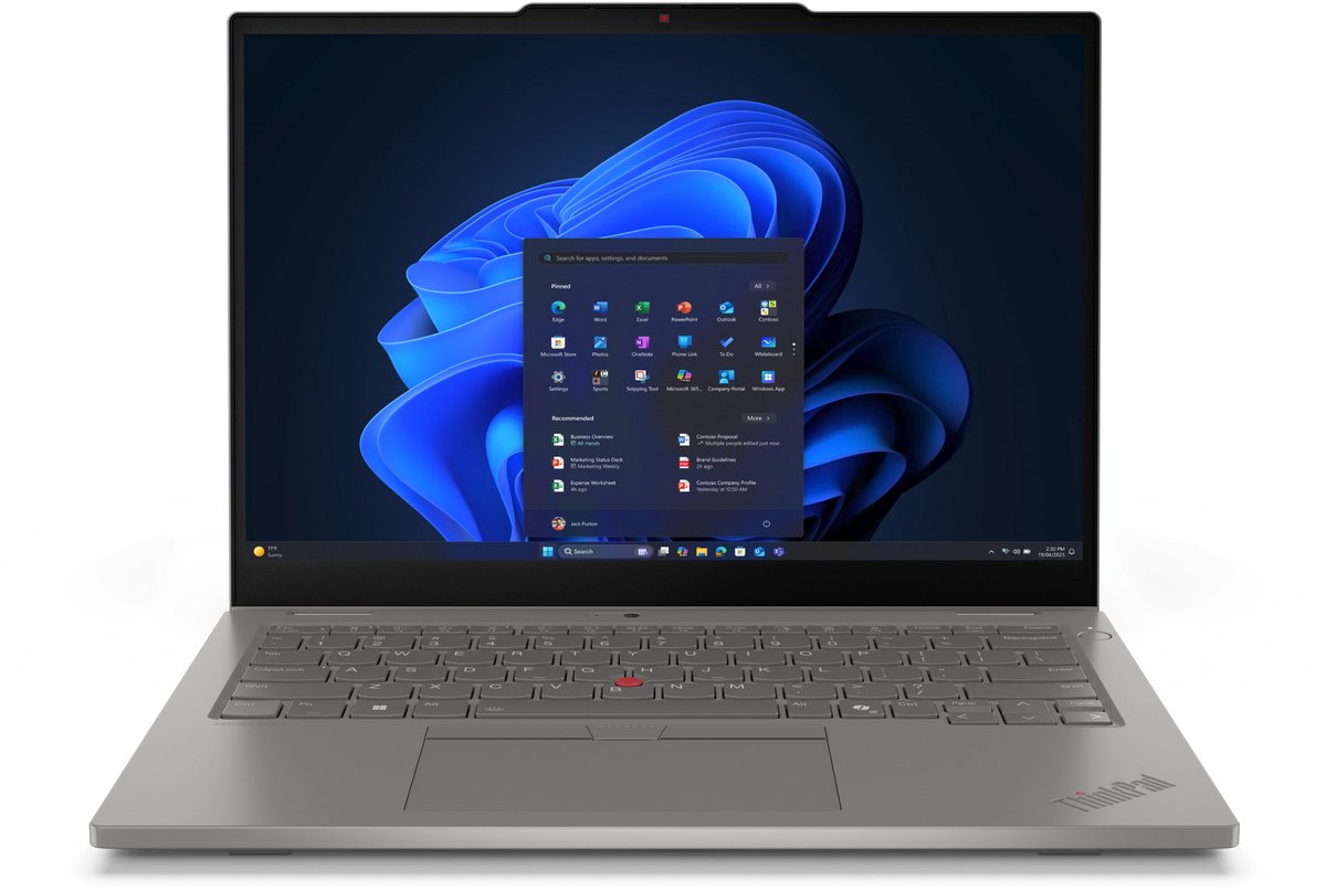 Lenovo ThinkPad L13 2-in-1 Gen 6 (Intel) Intel Core Ultra 5 225U Hybride (2-in-1) 33,8 cm (13.3") Touchscreen WUXGA 16 GB LPDDR5x-SDRAM 512 GB SSD Wi-Fi 6E (802.11ax) Windows 11 Pro Engels Grijs