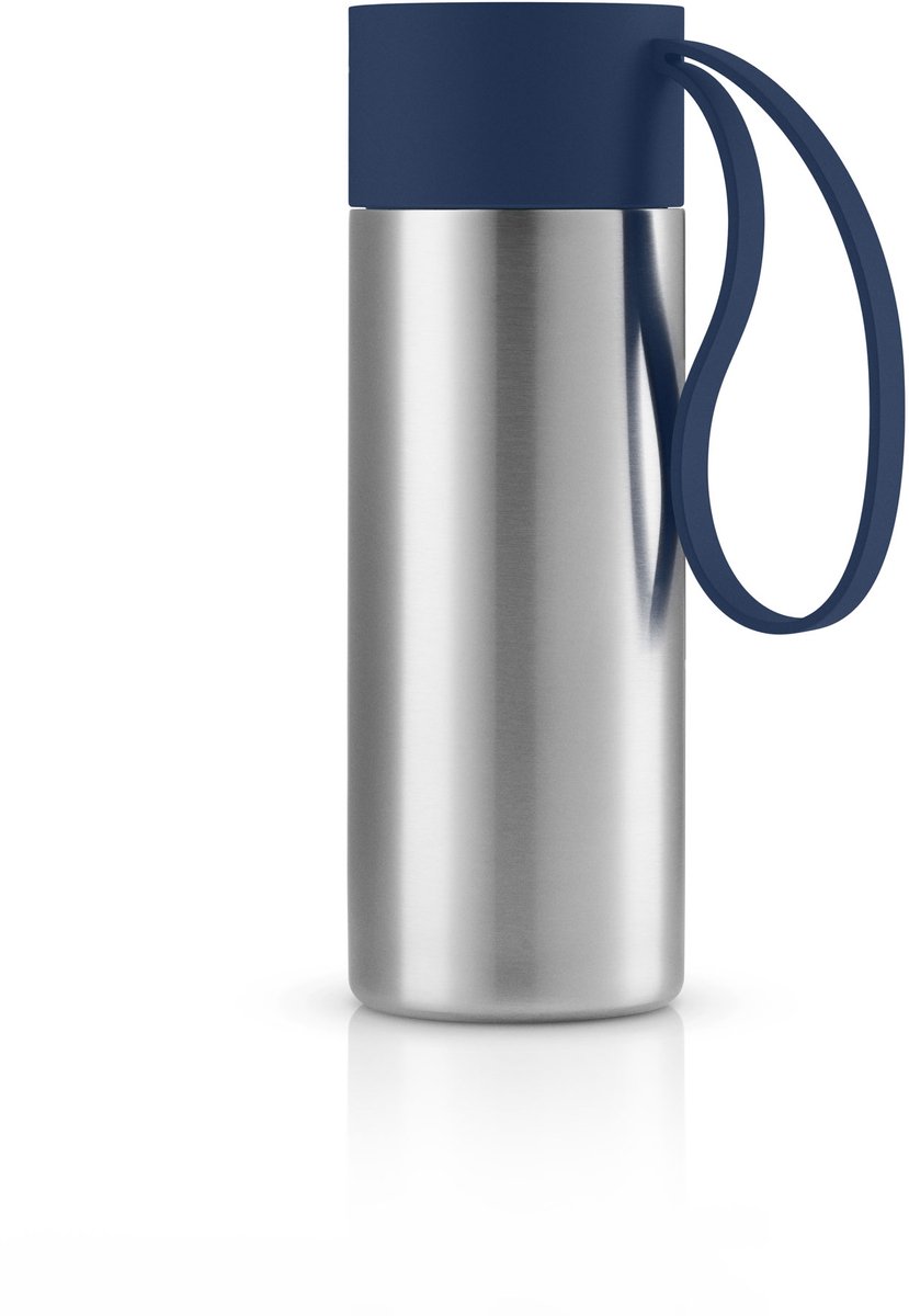 Eva Solo vacuüm beker To Go, roestvrij staal, kunststof, silicone, marineblauw, 350 ml, 567000