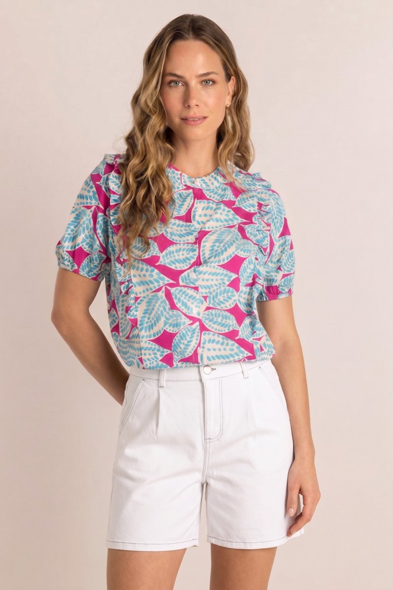 IVY BEAU Pixie Tops - Off White/Multi-C - maat 42