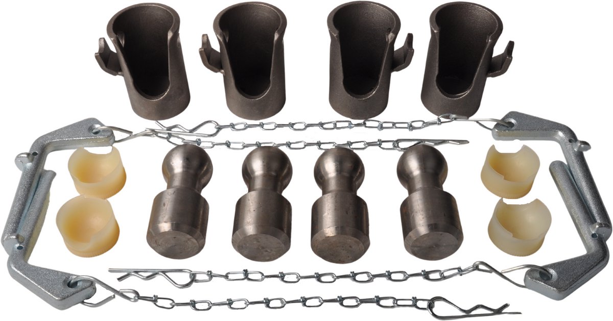 Kipperscharnierset voor 3-zijdige kipper