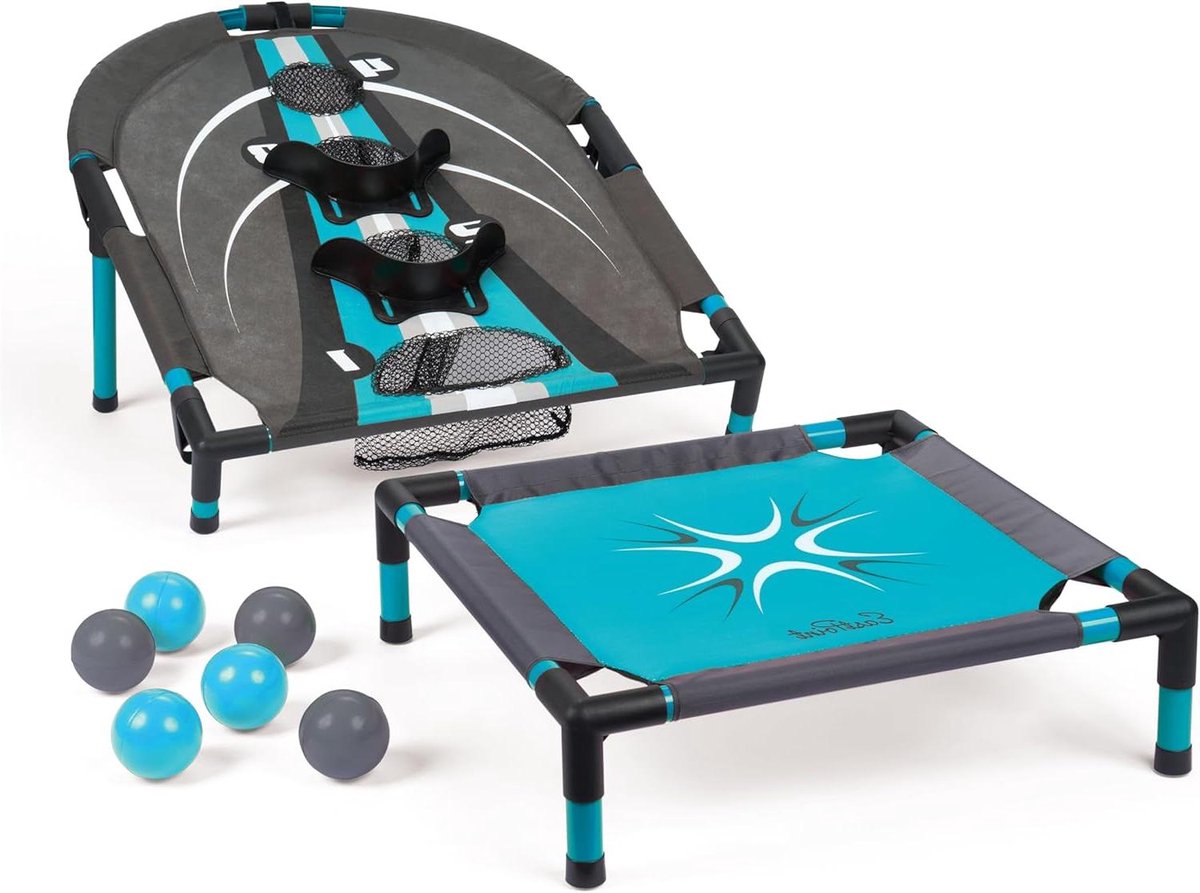 Toss en Bounce Spel - Springspel Buitenspel - Actief Spelen - Inclusief Opbergorganisator - 20 x 20 inch trampoline