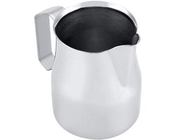 Koffie Melkopschuimer - Opschuimkan - Latte Art - Scherpe Mond - 350 ml - Zilver