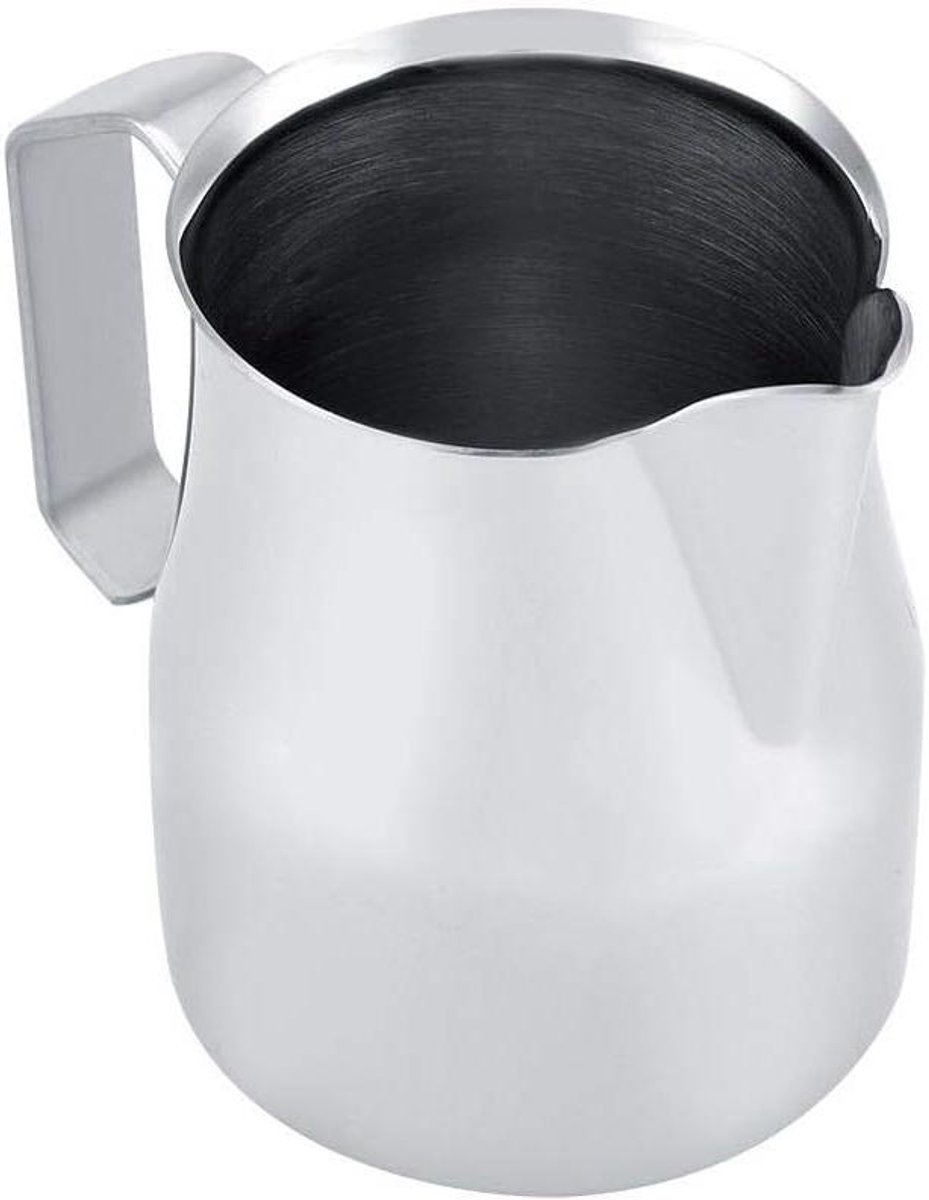 Koffie Melkopschuimer - Opschuimkan - Latte Art - Scherpe Mond - 350 ml - Zilver