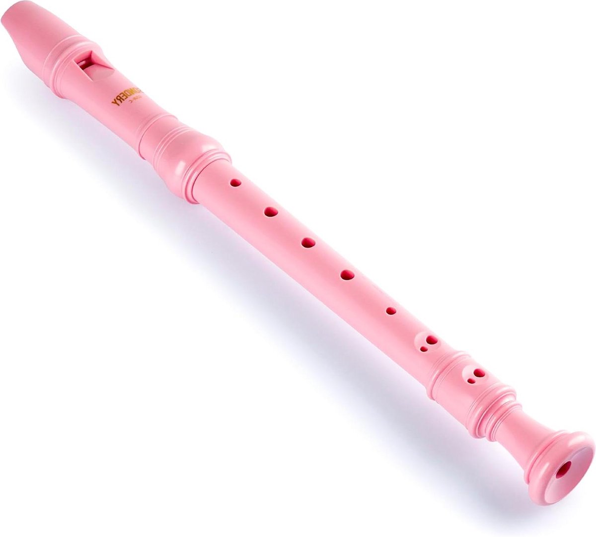 Sopraan Blokfluit - Muziek Instrument - Muziek Leren - Duitse Vingerzetting - 37.7 cm - Roze