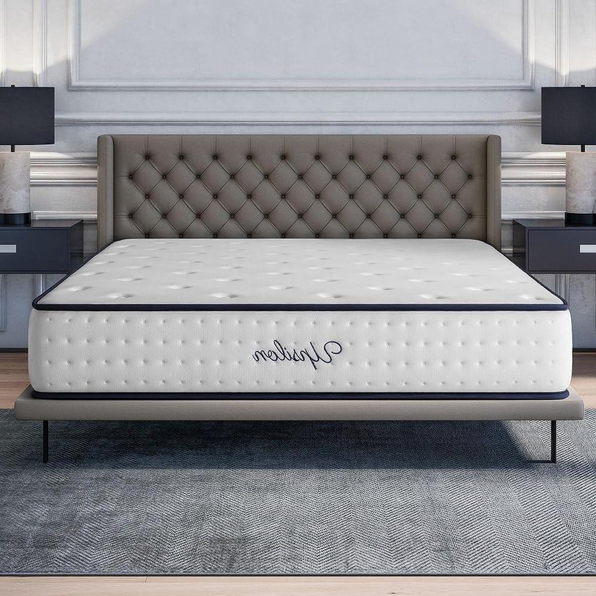 Traagschuim Matras - Luxe Matras - Betere Rust - Gerichte Rugondersteuning - 160 x 190 cm - Wit