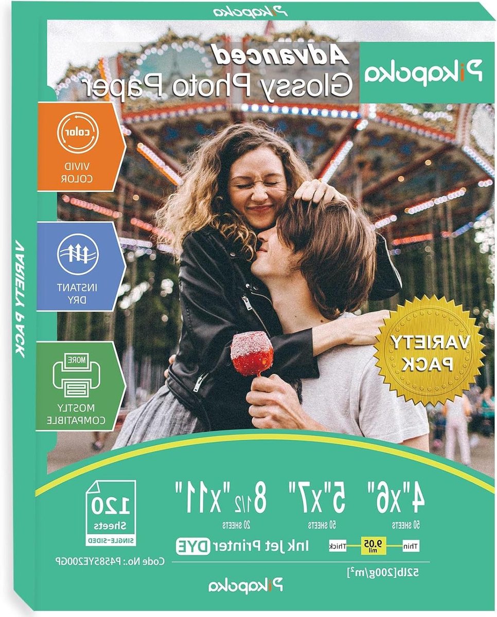 Glanzend fotopapier - Diverse maten - Foto's printen - Sneldrogend - 120 vellen - Wit