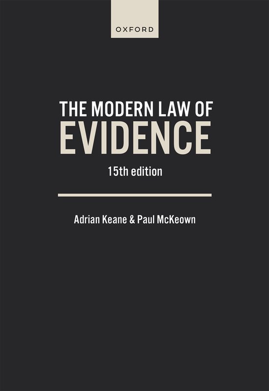 The Modern Law of Evidence - cover