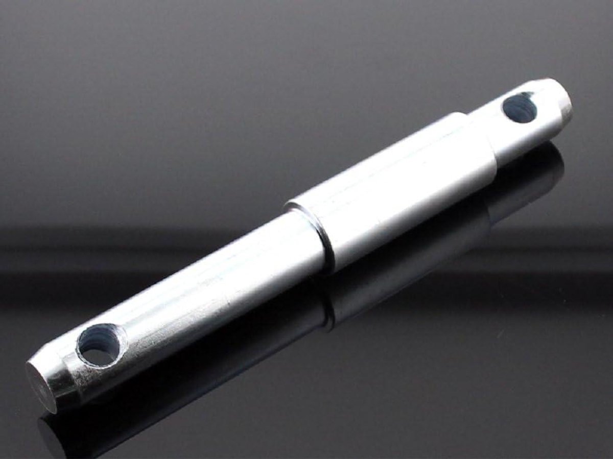 Topstangpen Met Verloop - Onderste Trapbout - Verbindingsstuk Monteren - Extra Lange Versie - 22-28mm - Verzinkt