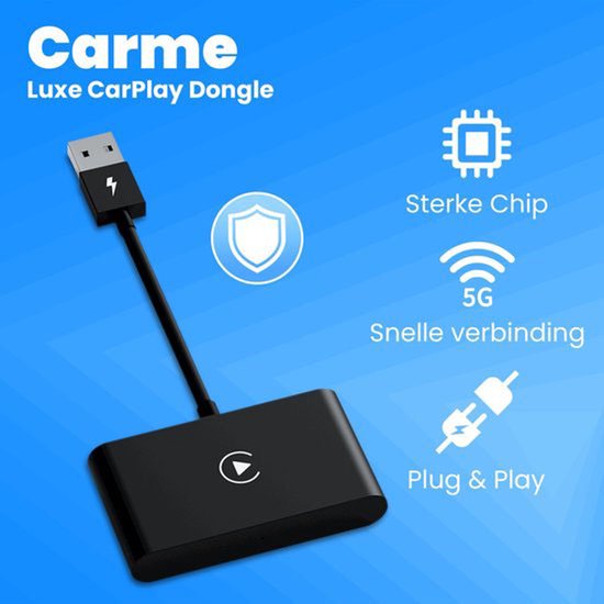 Sander Shop CarMe Luxe Carplay Dongle - Draadloos Carplay - Zwart - Alleen te gebruiken met ingebouwde Apple CarPlay en iPhone van Merkloos — afbeelding 4
