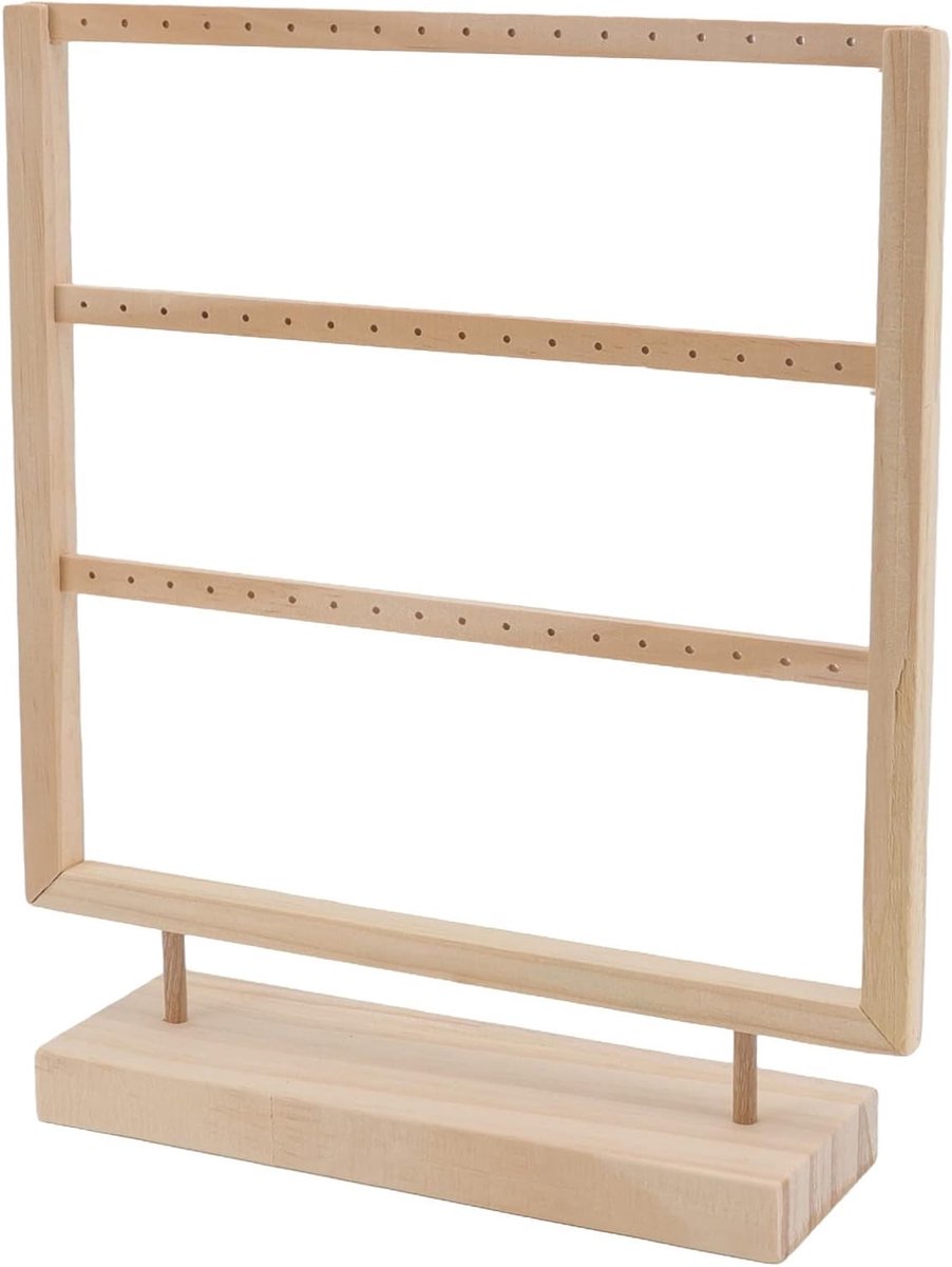 Houten Oorbellenhouder voor Slaapkamerdecoratie, Elegant en Praktisch met Ruimte voor Diverse Oorbellen