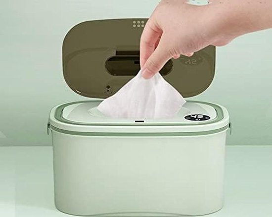 Babydoekjes Verwarmer - Doekjes Warmer Machine - Baby Comfort - Constante Temperatuur - 120 Doekjes Capaciteit - Blauw — afbeelding 4