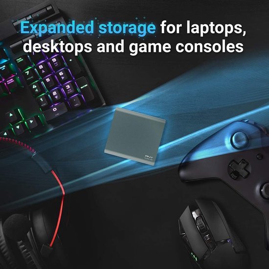 Draagbare SSD - Externe Opslag - Bestanden Overzetten - Hoge Snelheid - 1 TB - Zwart — afbeelding 3